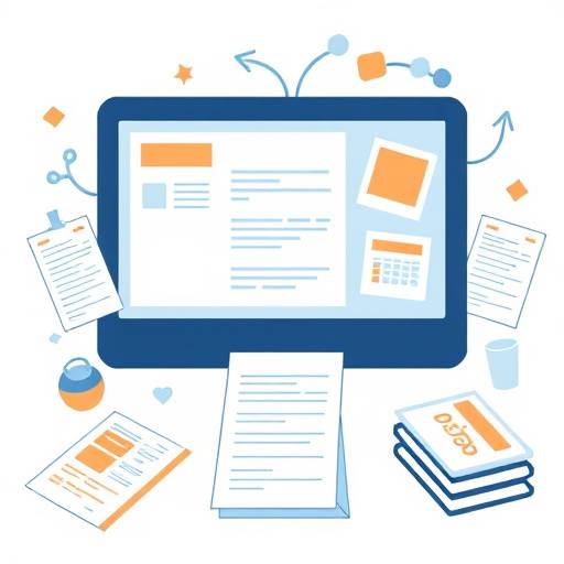 Graphic depicting data collection through online forms